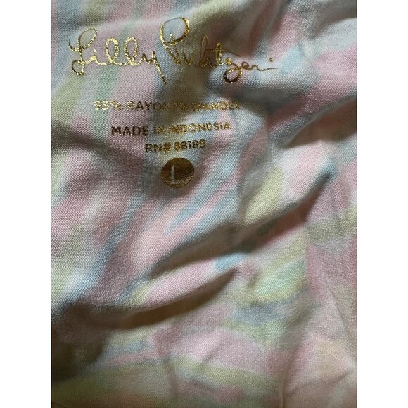 Lilly Pulitzer Womens Sophie Dress Large Rayon/Spandex 3/4 Sleeve Travel Dress - Picture 6 of 6